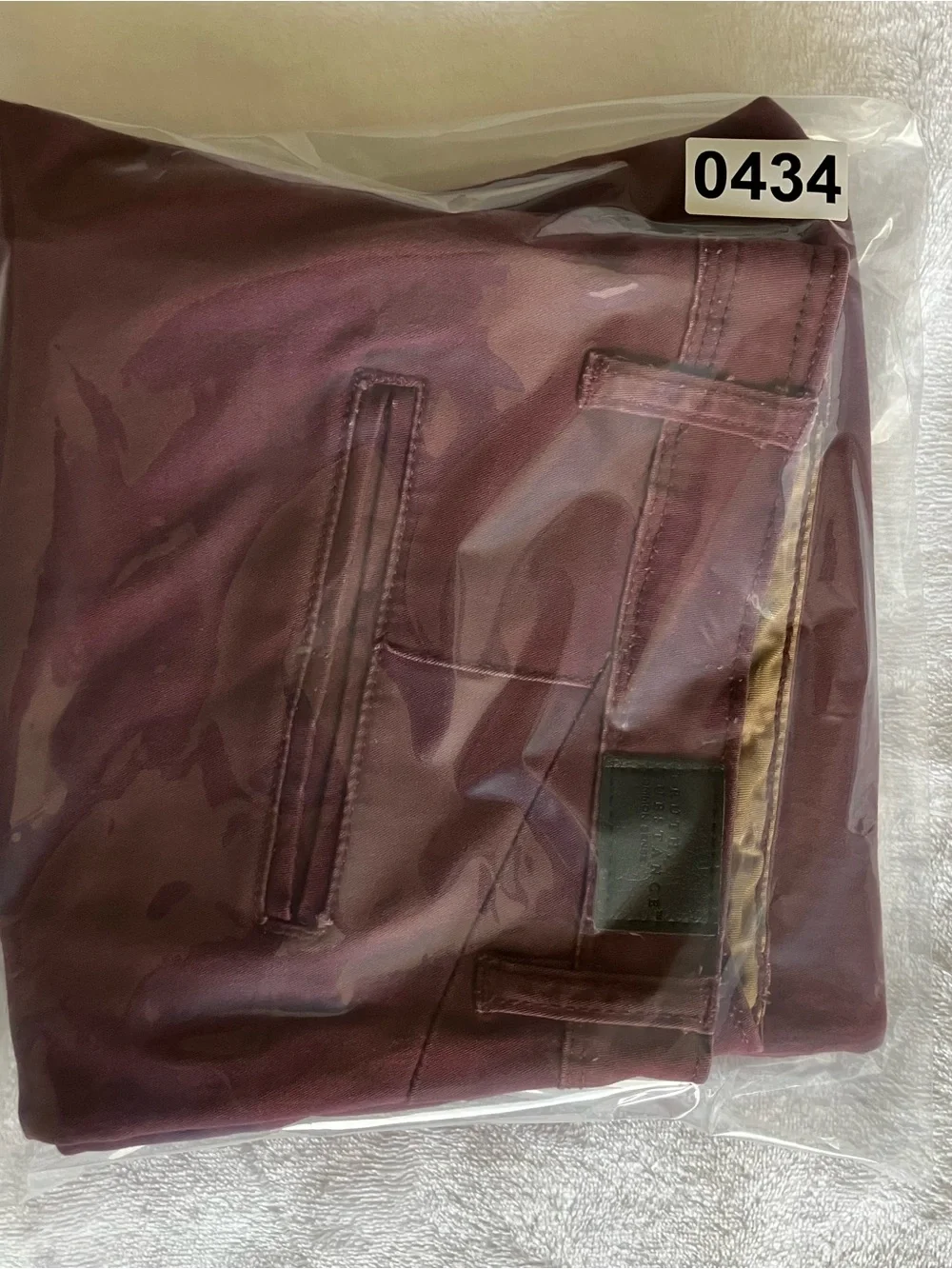 Truth Substance Common Sense Men’s Burgundy Chino Pants 32x26 Straight Leg